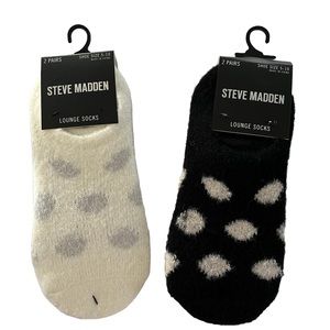 Steve Madden Lounge Socks Ladies 2PK Size 5-10
